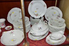 A LAFARGE & CO LIMOGES PART DINNER SERVICE comprising eleven 25cm plates (five plates are