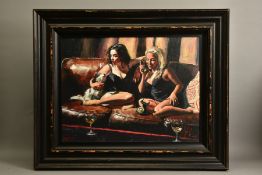 FABIAN PEREZ (ARGENTINA 1967) 'EUGIE AND GEO III' a limited edition print of two female figures on a