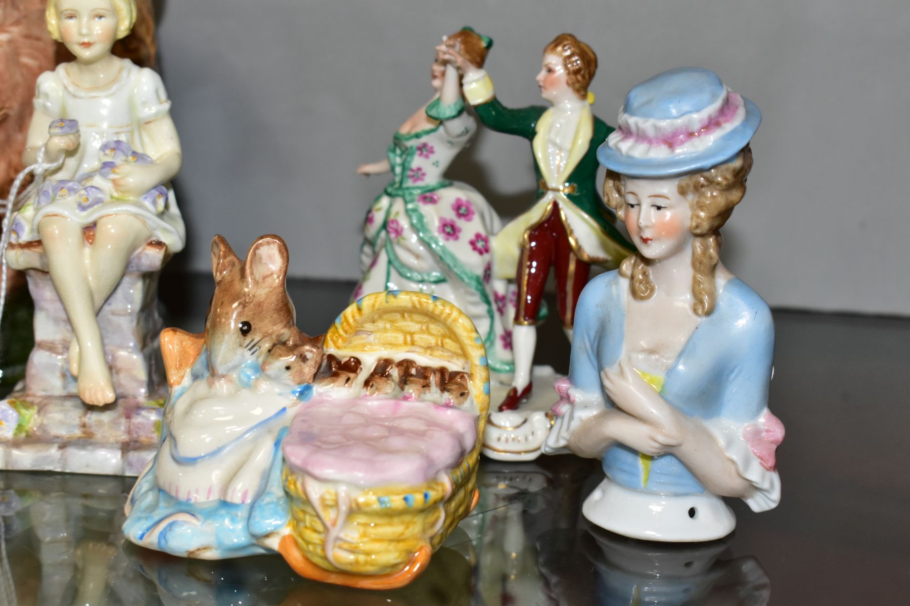 A SMALL GROUP OF ORNAMENTAL CERAMICS, comprising a Royal Worcester 'Sunshine' figure modelled by - Image 3 of 7