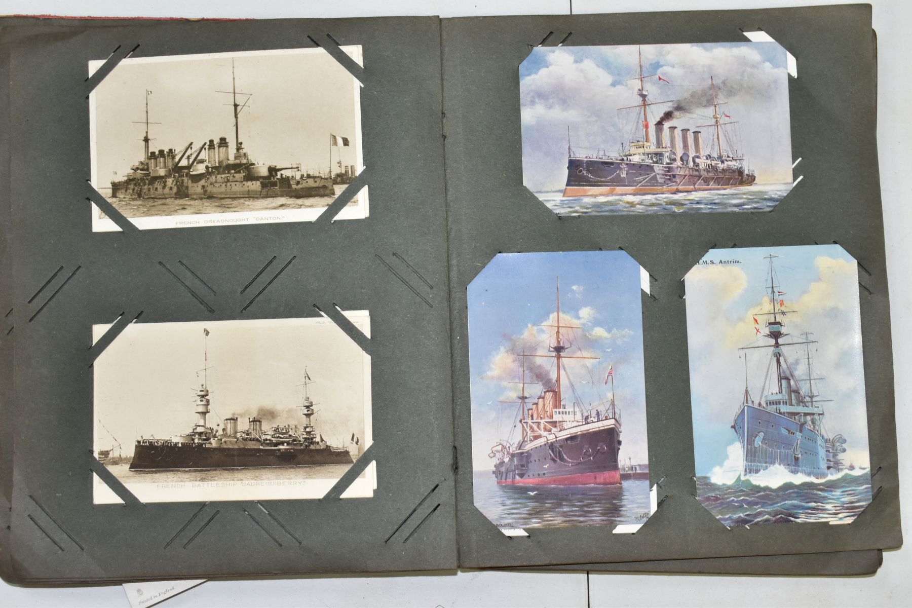 POSTCARDS, one album containing approximately one hundred and fifty WWI era Naval Battleship - Image 6 of 11