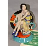 A BOXED LIMITED EDITION KEVIN FRANCIS CERAMICS FIGURE, 'Young Clarice Cliff - Renaissance' by Andy