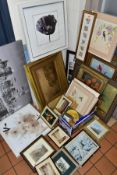PAINTINGS AND PRINTS, to include an unsigned oil on board circa late 19th/early 20th century,