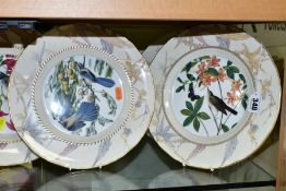 A SET OF EIGHT ROYAL WORCESTER THE JOHN JAMES AUDUBON BIRDS OF AMERICA CABINET PLATES six with