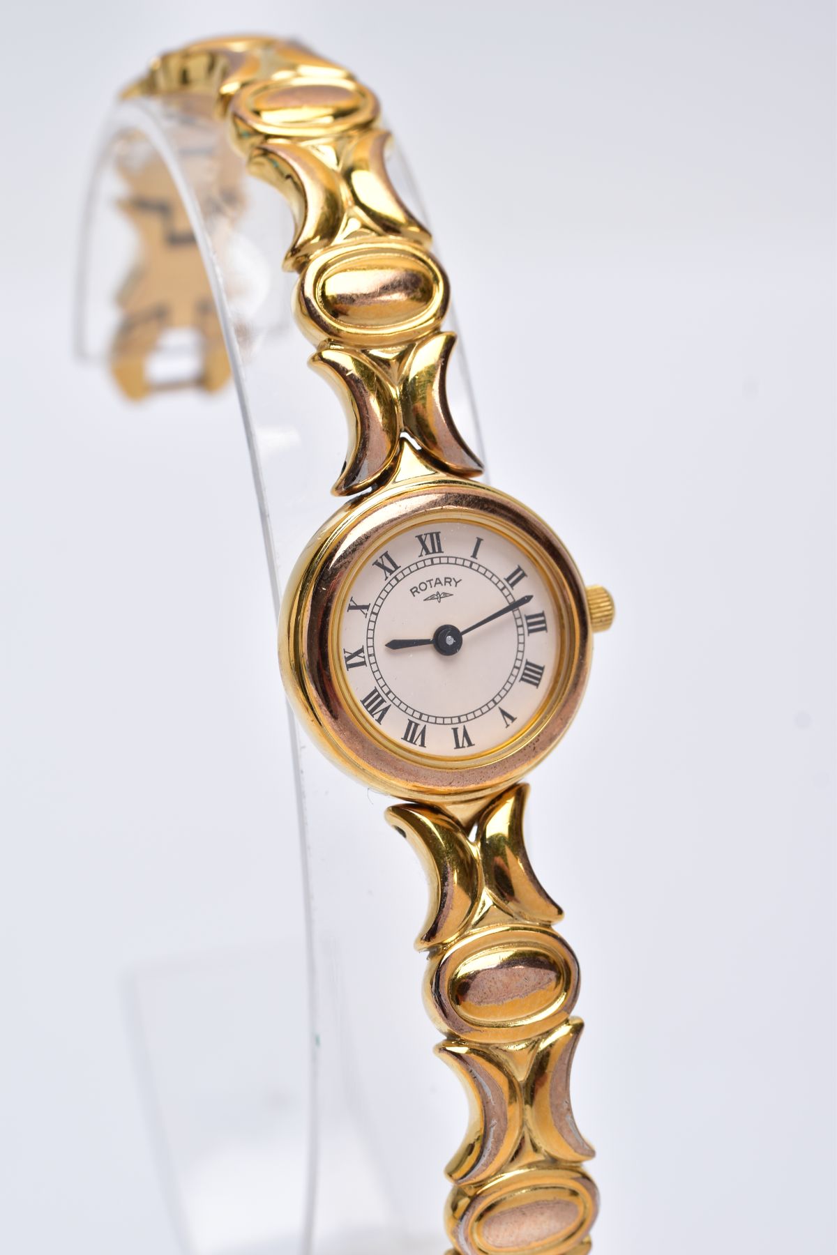 A LADY'S 'ROTARY' WRISTWATCH, quartz movement, round cream dial signed 'Rotary', Roman numerals, - Image 2 of 6