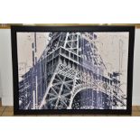 KRIS HARDY (BRITISH 1978) 'EIFFEL TOWER VIEW', a study of the Parisian landmark, signed bottom