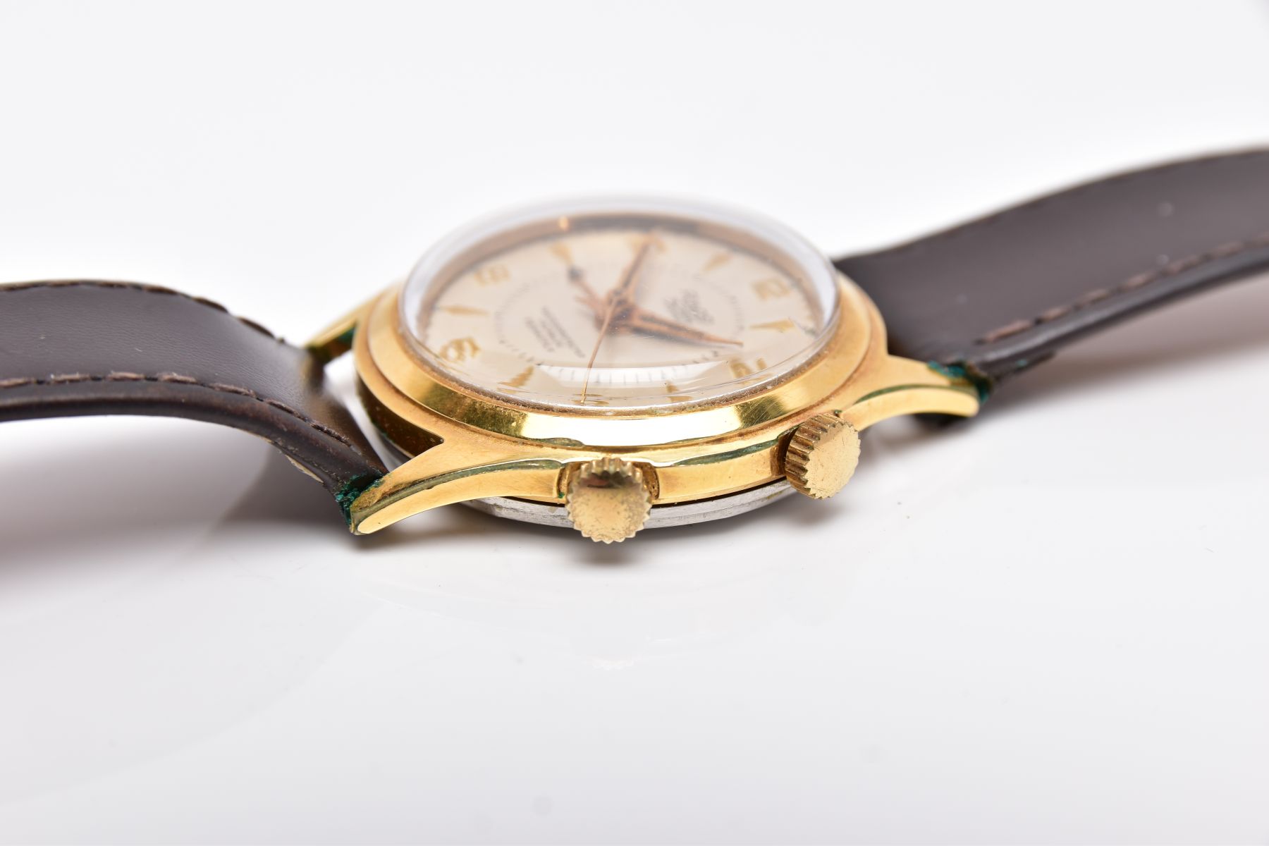 A GENT'S 'RADO' ALARM WRISTWATCH, hand wound movement, round champagne dial signed 'Radio Alarm, - Image 5 of 5