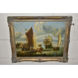 A MODERN 17TH CENTURY VIEW OF A DUTCH MARITIME SCENE after the original by Abraham Storck, unsigned,