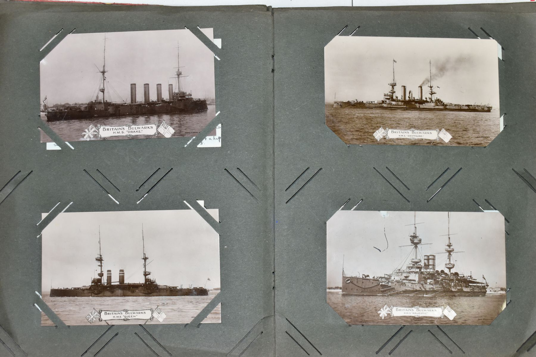 POSTCARDS, one album containing approximately one hundred and fifty WWI era Naval Battleship - Image 5 of 11