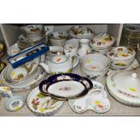 A QUATITY OF ROYAL WORCESTER 'EVESHAM' TABLEWARES, to include tureens, souffle dishes, meat