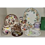 DECORATIVE CERAMICS ETC, to include a boxed Beswick Peter Rabbit, Royal Albert 'Tom Kitten' plate,