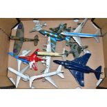 A QUANTITY OF ASSORTED BOXED AND UNBOXED AIRCRAFT MODELS, to include boxed Corgi toys Boeing 747