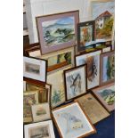 PAINTINGS AND PRINTS etc, to include four watercolour landscapes by Jose McKinnon, four signed