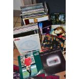 TWO TRAYS CONTAINING OVER ONE HUNDRED AND FIFTY LPs, 7IN AND 12in SINGLES MOSTLY FROM THE INDIE
