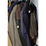 A SMALL COLLECTION OF GENTLEMANS CLOTHING AND ACCESSORIES, including a pair of 38 regular Brook