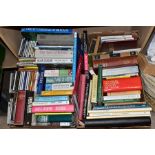 TWO BOXES OF BOOKS AND CDS including cookery interest, gardening interest, novels, etc, Ward