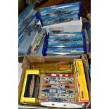 A COLLECTION OF BOXED AND UNBOXED SHIP MODELS, to include Dinky Toys Submarine Chaser, No.673,