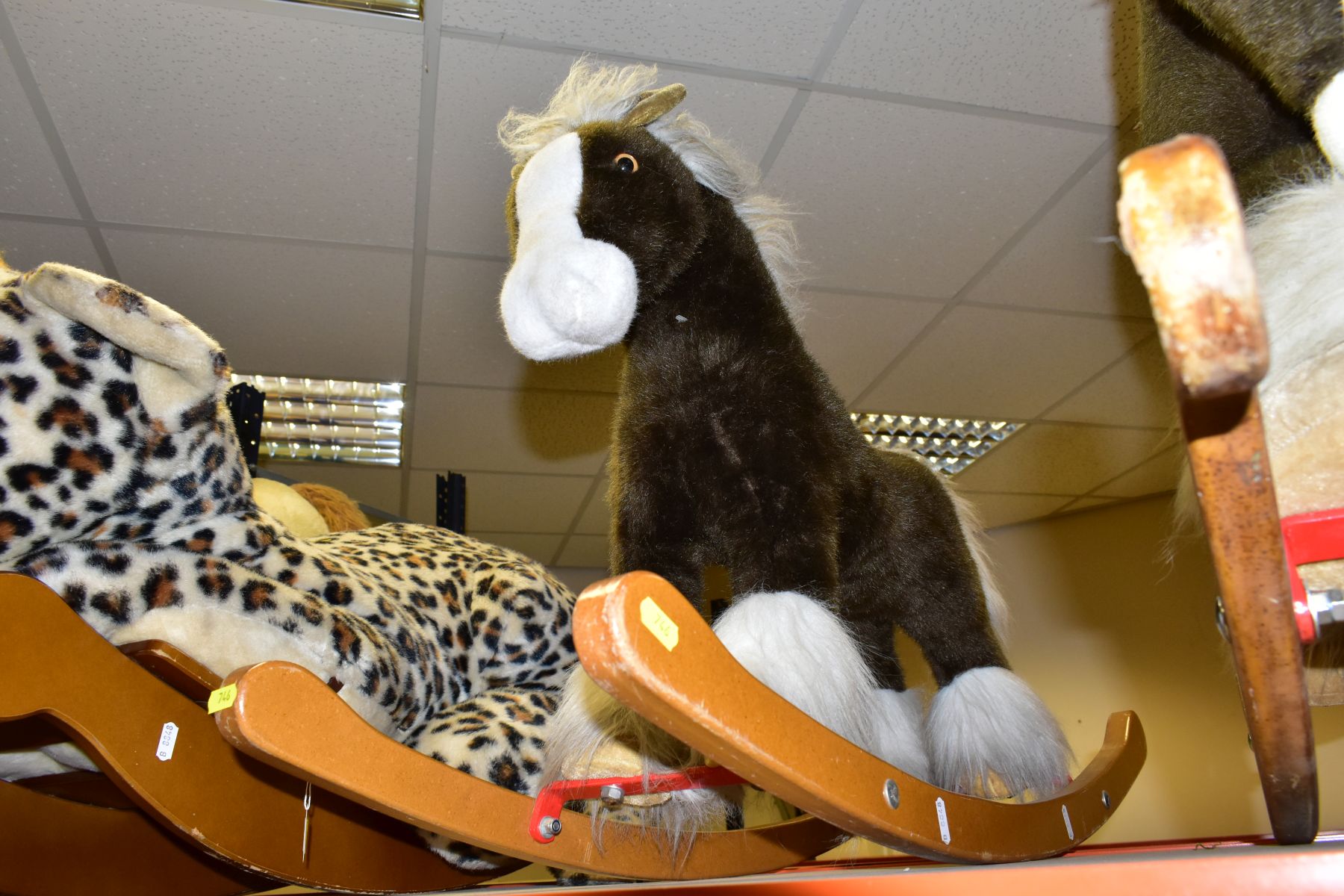 A MERRYTHOUGHT ROCKING LEOPARD, with a small Merrythought Rocking Horse, both in playworn - Image 18 of 18