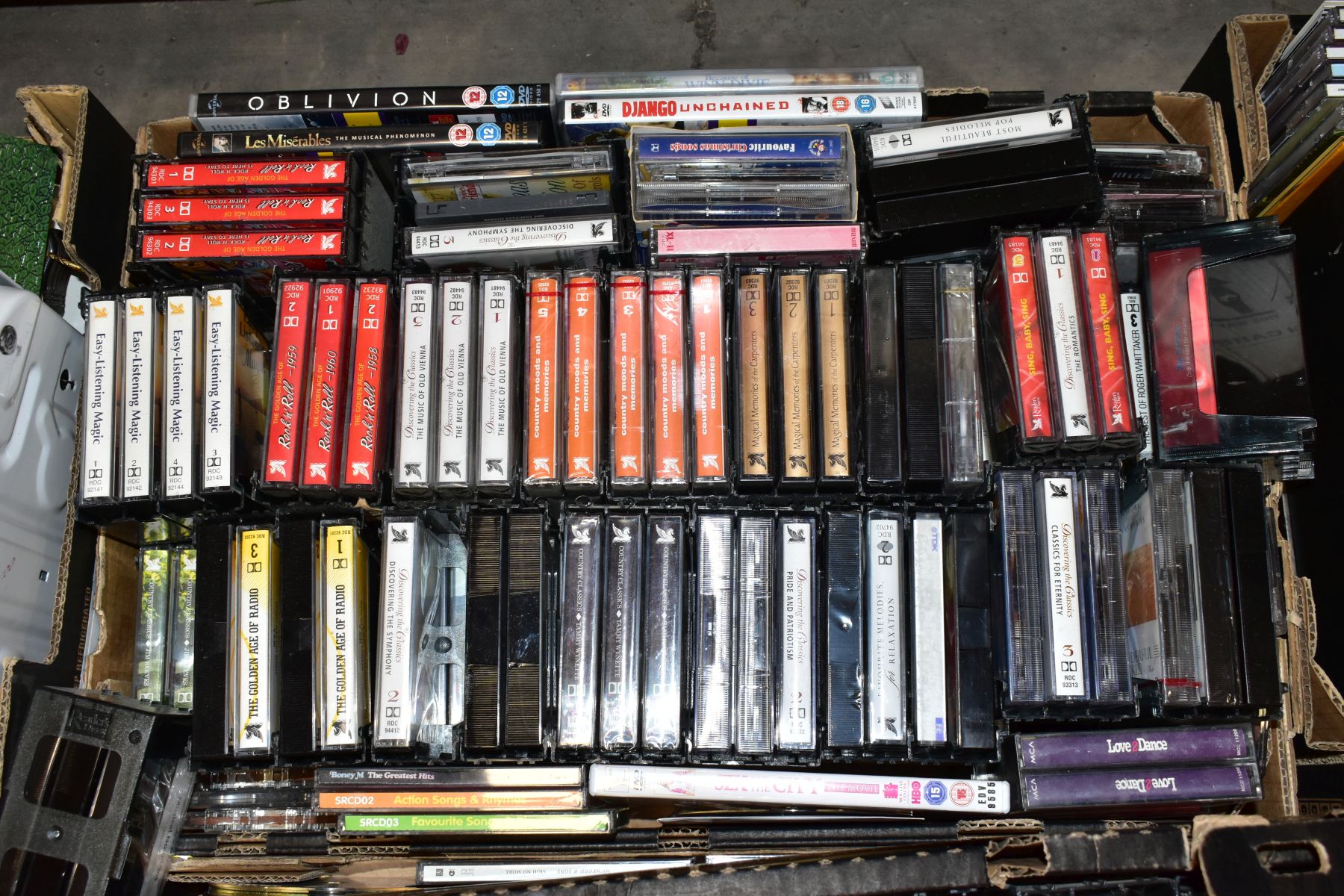 FIVE BOXES OF DVD'S, CD'S, VINYL, LP'S, TAPES, ETC, including DVD: The Da Vinci Code', 'Coco - Image 6 of 7