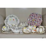 ROYAL ALBERT TEAWARES etc, comprising 'Brigadoon' five each cups, saucers and side plates, teapot,