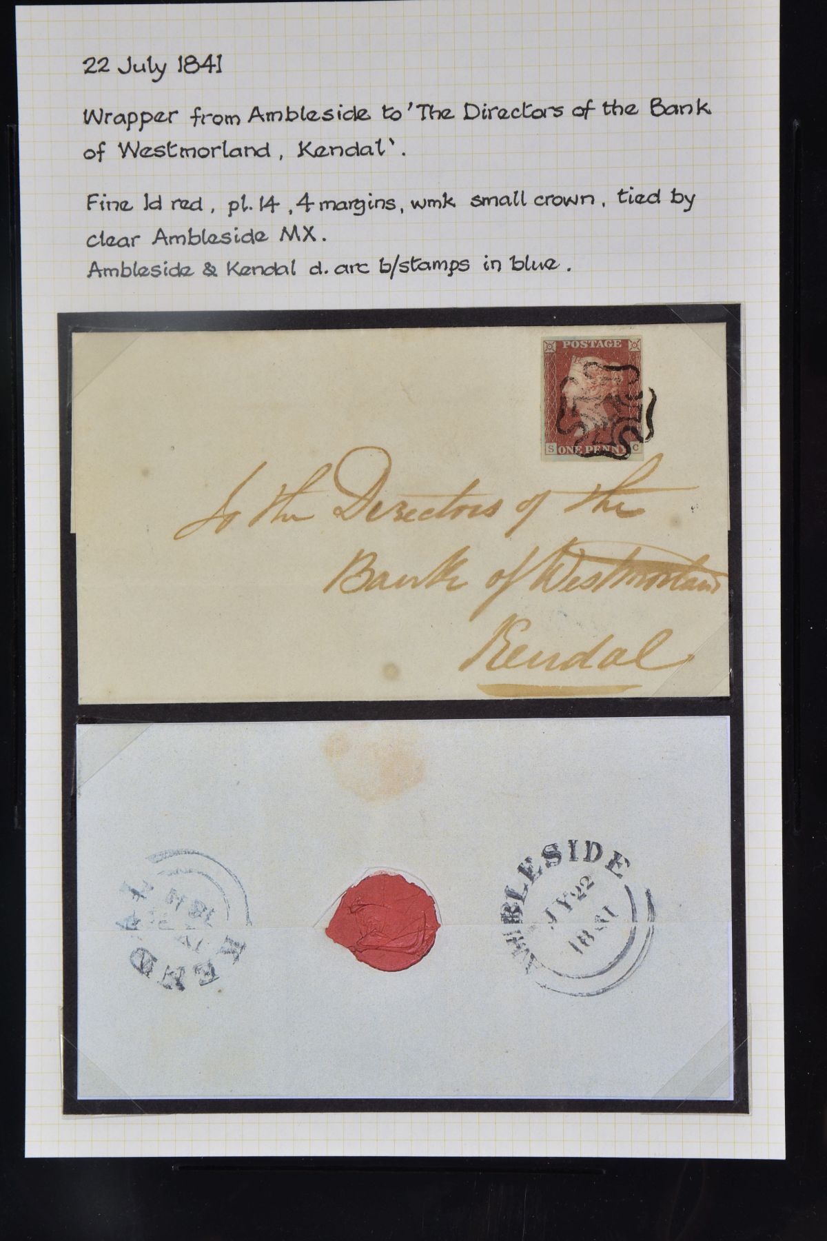 SOUTH LAKES AND CARTMEL POSTAL HISTORY COLLECTION with many postcards with some postmark interest, - Image 7 of 20