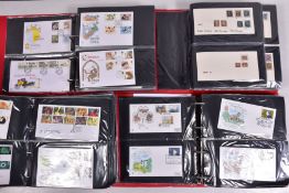GREAT BRITIAIN COLLECTION OF STAMPS in four binders including 1840 penny black (4m but torn), 1840