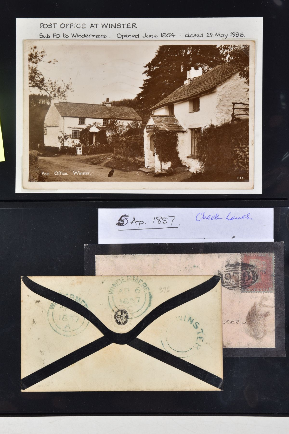 SOUTH LAKES AND CARTMEL POSTAL HISTORY COLLECTION with many postcards with some postmark interest, - Image 15 of 20