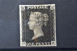 GB 1840 PENNY BLACK P5 OH 4m