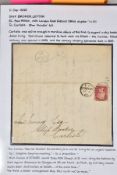 GB POSTAL HISTORY COLLECTION from 1840's to 1930's with many better covers and markings,