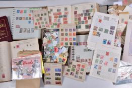 A COLLECTION OF WORLDWIDE STAMPS in five albums, box file and loose album pages, main interest in