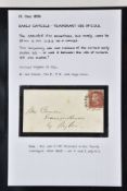 GB 1856 PENNY RED DIE II P14 on cover cancelled by CARLISLE CDS