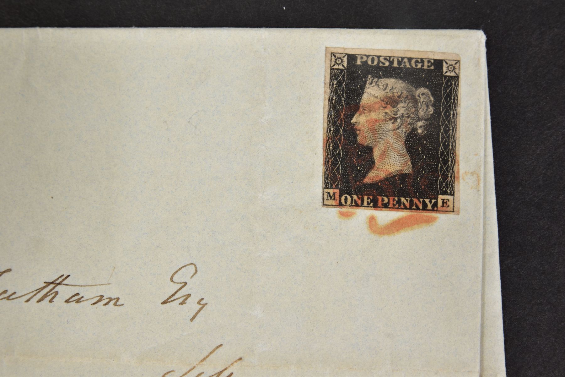 GB 1840 PENNY BLACK ME 4 margins (just) on cover - Image 2 of 3