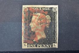 GB 1840 PENNY BLACK P6 LL 4m