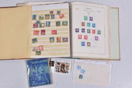 A COLLECTION OF MAINLY GERMAN (ALLIED OCCUPATION AND EARLY DDR) STAMPS in old Schaubek album, also