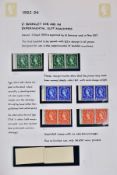 GB QEII WILDINGS & PRE DECIMAL BOOKLET panes collection in green album, apparently MNH
