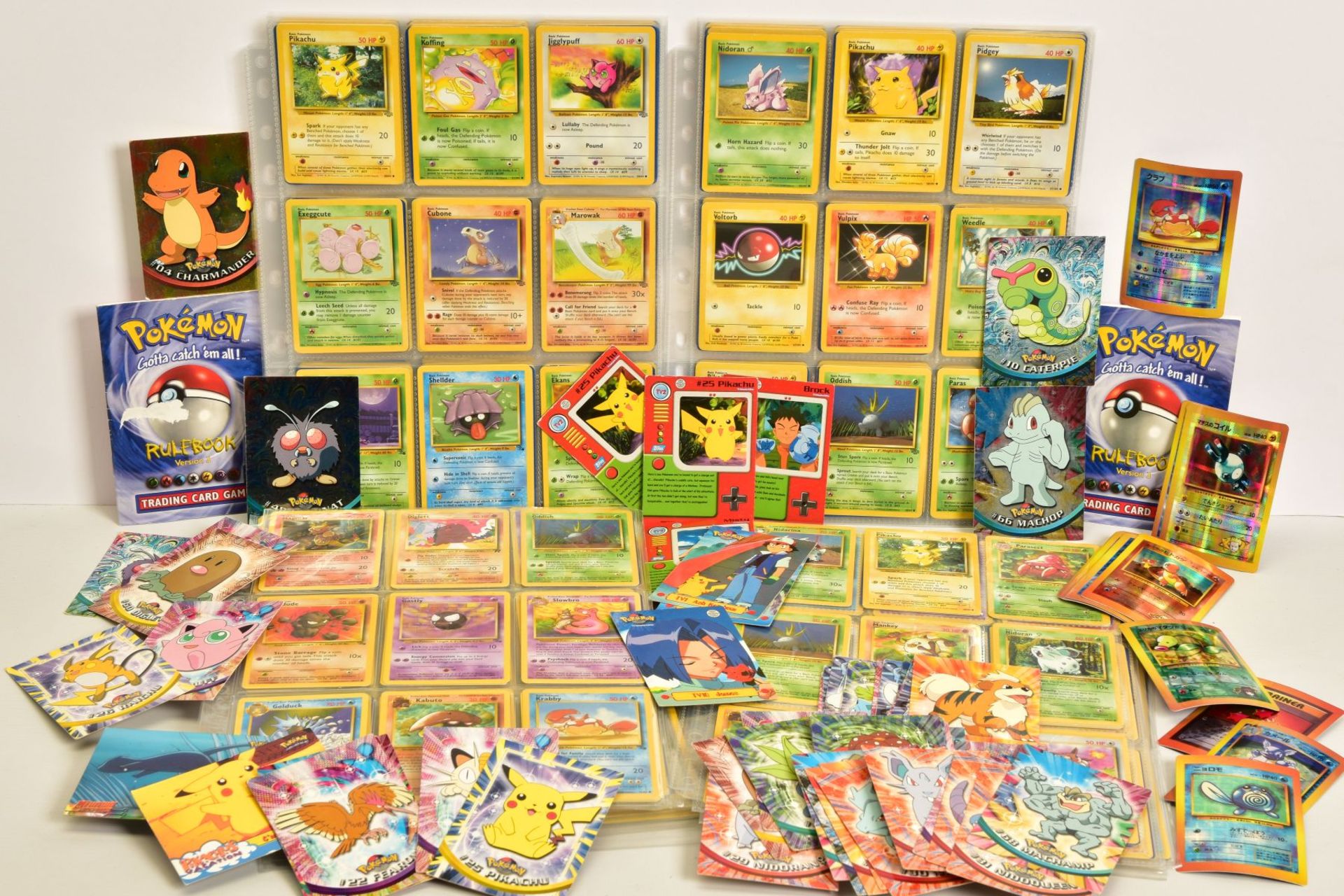 A QUANTITY OF POKEMON CARDS, just over 450 Pokemon TCG cards from Base Set, Base Set 2, Fossil,