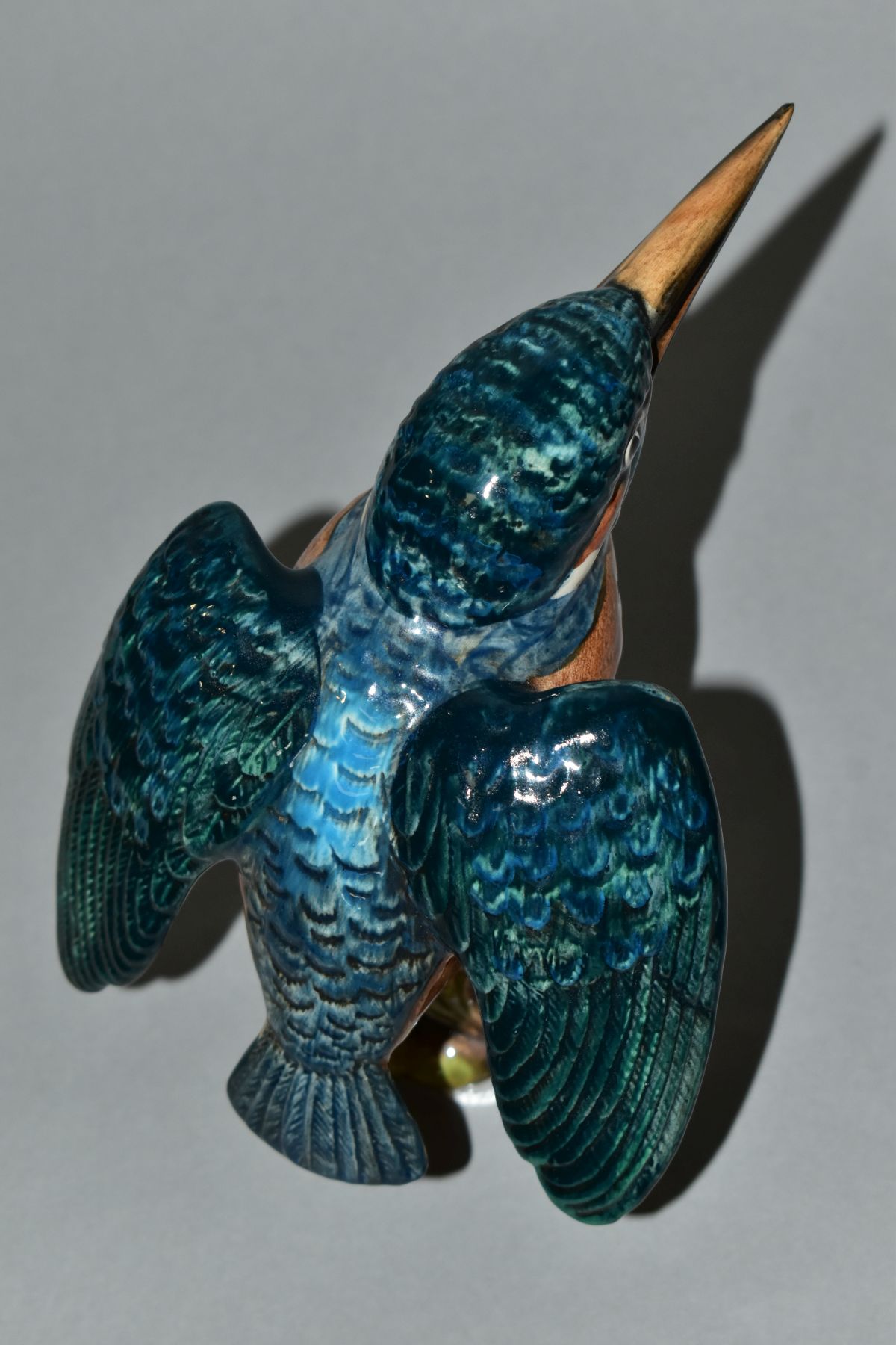 A BESWICK KINGFISHER, gloss, model no 2371, impressed and printed marks, height 12.5cm ( - Image 6 of 6