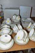 BOXED BRISSI TEA WARES, comprising sixteen matching tea cups and saucers
