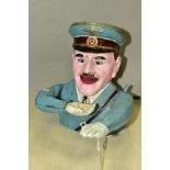 A MODERN CAST IRON MONEY BOX IN THE FORM OF ADOLF HITLER SALUTING, height approximately 15cm,