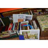 BOOKS/MAGAZINES, a large collection of approximately 130 titles in six boxes to include