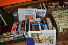 BOOKS/MAGAZINES, a large collection of approximately 130 titles in six boxes to include