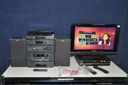 A PANASONIC VIERRA TX26 LCD 26ins TV with remote, a Sony HCD -D109 HIFI with remote and a PS-LX52P
