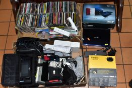 TWO BOXES AND LOOSE SUNDRY ITEMS, to include boxed ACER ASPIRE ONE (unused), a Ninendo Wii