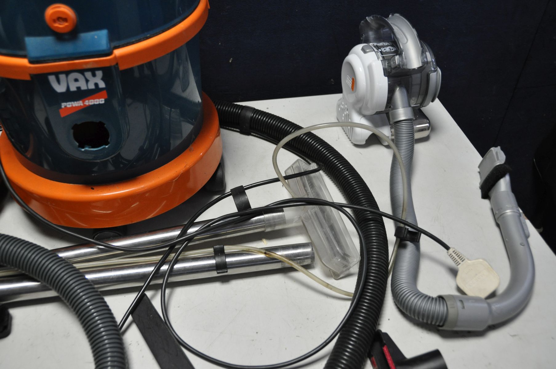 A VAX POWA 4000 CARPET CLEANER with nozzle, accessories and pipework, a Tesco pull along vacuum - Image 3 of 4