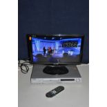 A SHARP LC-19D1E-BK 19in LCD TV with remote and a Compact DVD player (both PAT pass and working)