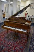 SCHIEDMAYER STUTTGART, (c.1910 - 1920) a 5ft5 walnut grand piano, serial number 33364, pierced