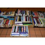 SEVEN BOXES BOOKS AND DVD'S to include Royality, Child Care, Home & Gardening Management etc