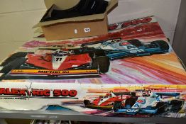 A BOXED SCALEXTRIC 500, with extra track, not complete, but with the correct two cars (two boxes)