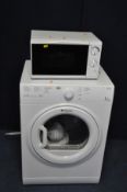 A HOTPOINT AQUARIUS TVFS 83 TUMBLE DRYER and a Tesco microwave (both PAT pass and working)