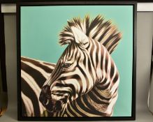 DARRYN EGGLETON (SOUTH AFRICA 1981) 'THE LOOKOUT' a limited edition print of a Zebra 41/195,