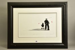 MACKENZIE THORPE (BRITISH 1956) 'SWEET MEMORIES' a limited edition print of a boy and father